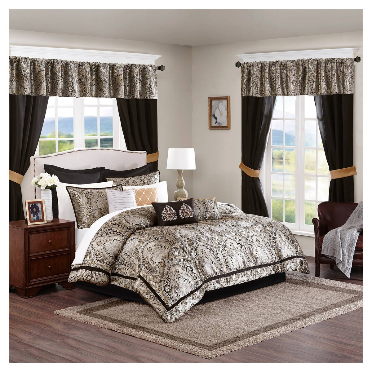 24 Piece Room in A Bag Black King U774660