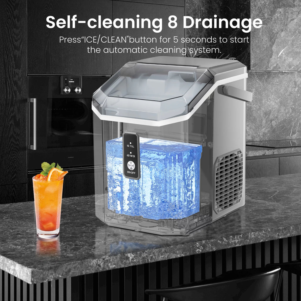 Portable Countertop Nugget Ice Maker 34lbs/24H X965728