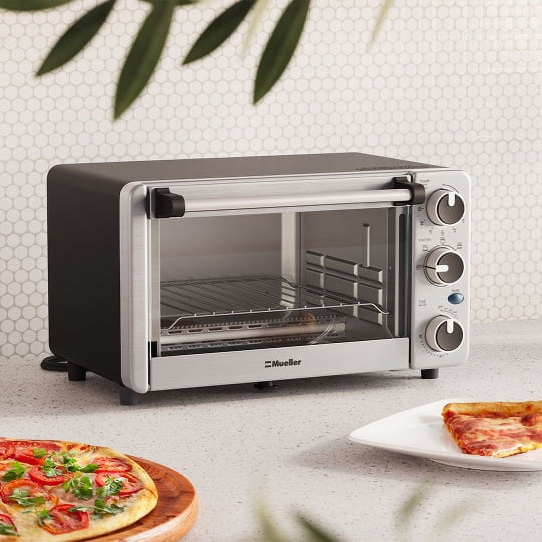 Stainless Steel 4 Slice Toaster Oven with 30 Minute Timer G6384