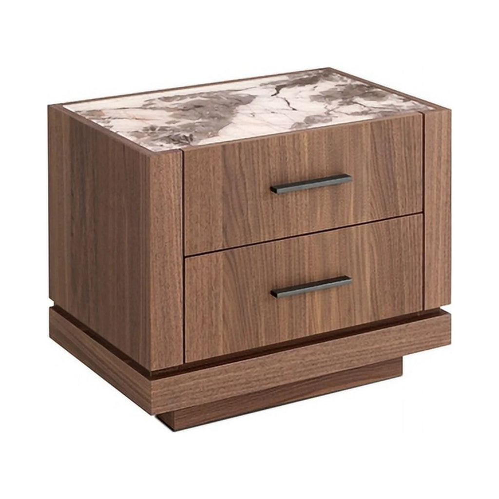 2-Drawer Engineered Wood Nightstand in Walnut H86769