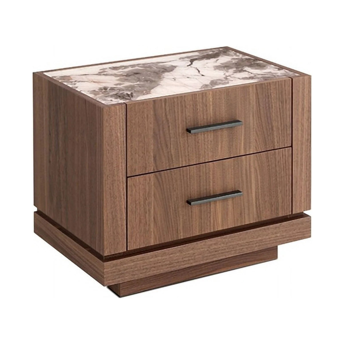 2-Drawer Engineered Wood Nightstand in Walnut H86769