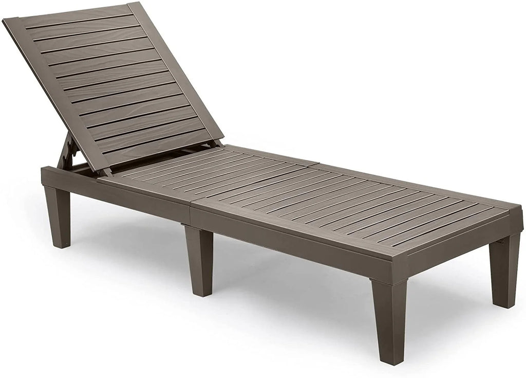 Black Adjustable Outdoor Lounge Chairs Q7359