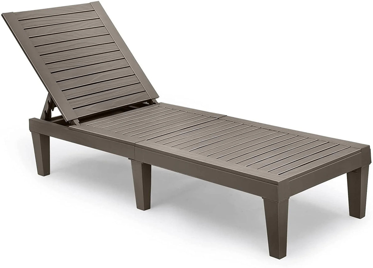 Black Adjustable Outdoor Lounge Chairs Q7359