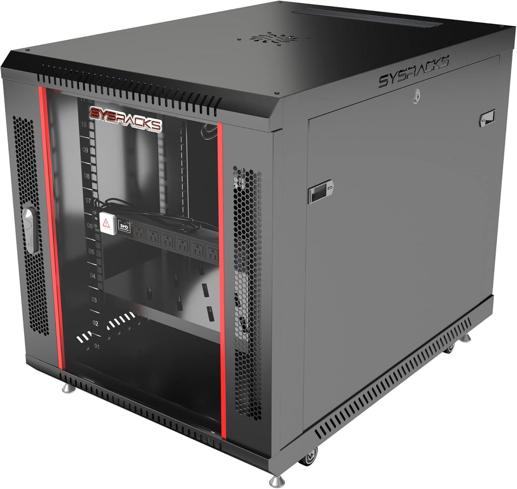 12 U 35 Inch Deep Locking Server Rack Cabinet L2952
