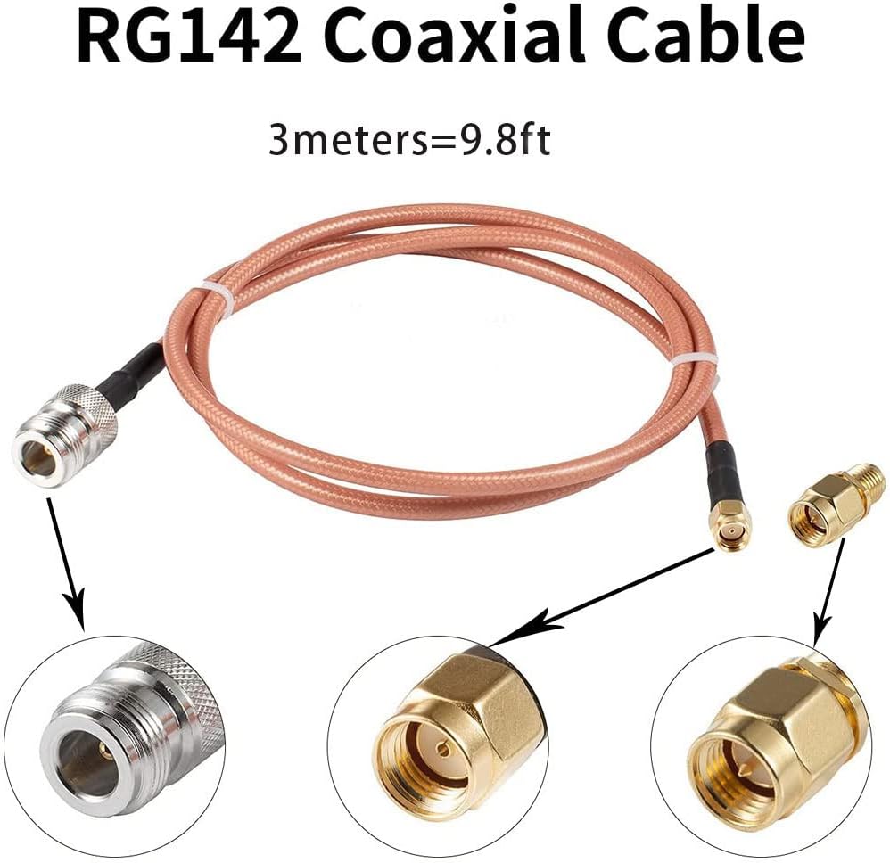 915MHZ LoRa Antenna Omni Outdoor Fiberglass 10dBi with 3Meter RG142 Cable Y65773