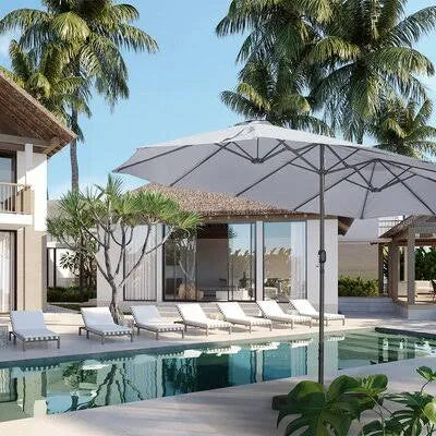 Light Gray Cantilever Umbrella Z32034