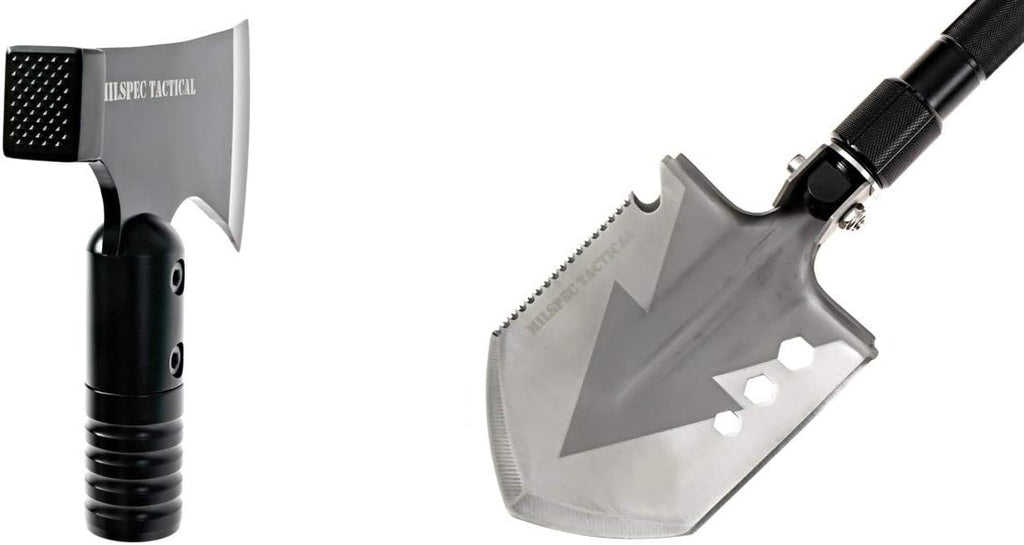 Survival Folding Shovel with Camping Axe Multi-Tool J649310