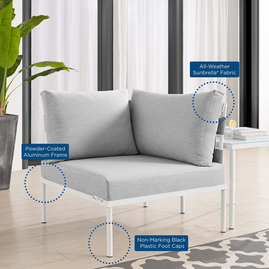 Grey Modern Outdoor Corner Chair Z5004