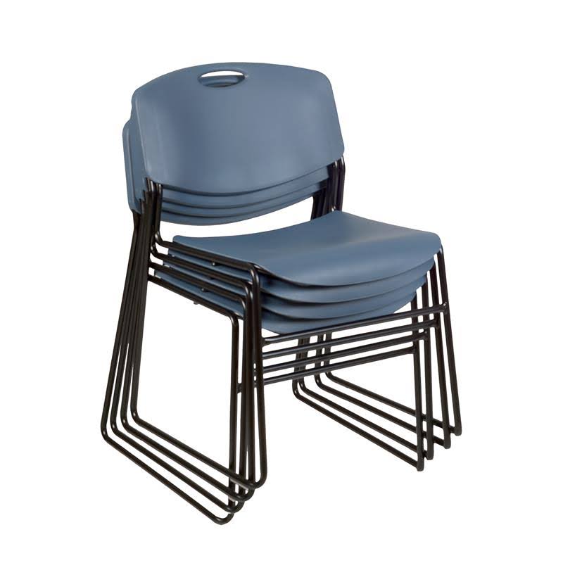 Square Breakroom Table with 4 Stack Chairs I133475