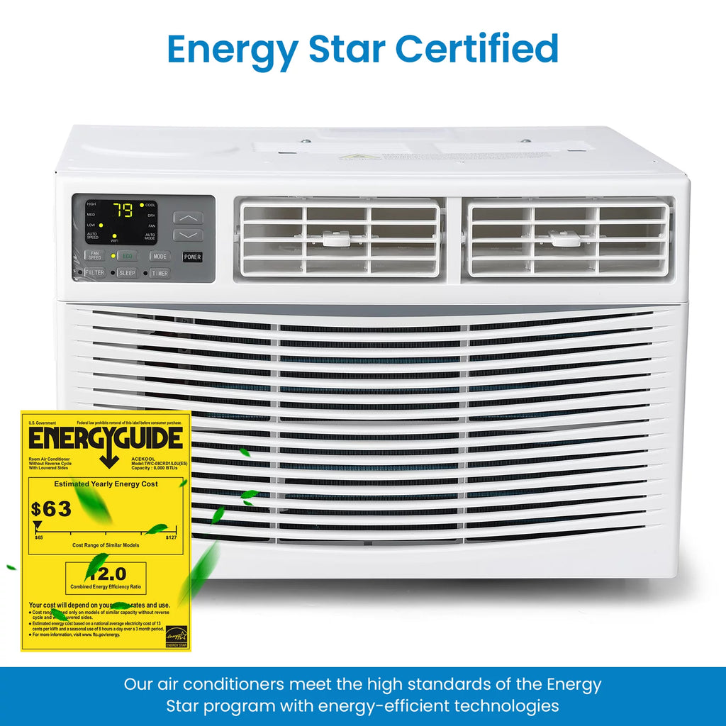 8000 BTU Smart Window Air Conditioner K29983