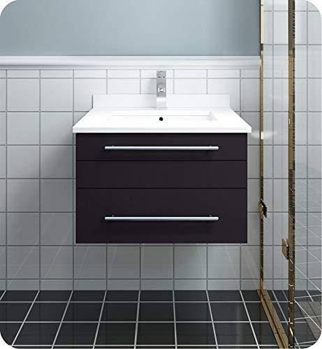 Espresso Wall Hung Undermount Bathroom Cabinet T870872