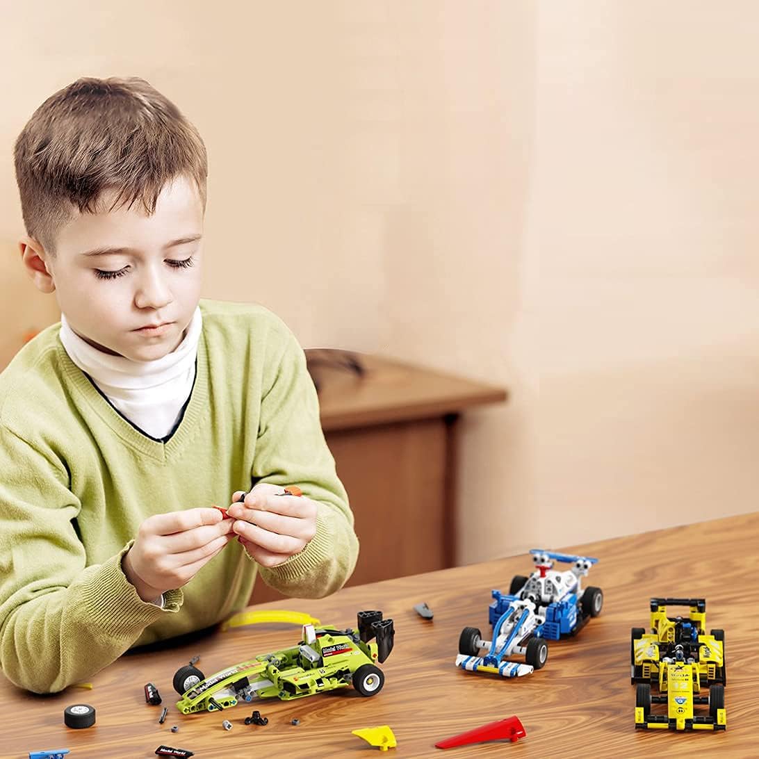 228 Pieces Building Pull Back Racecar Toys N370