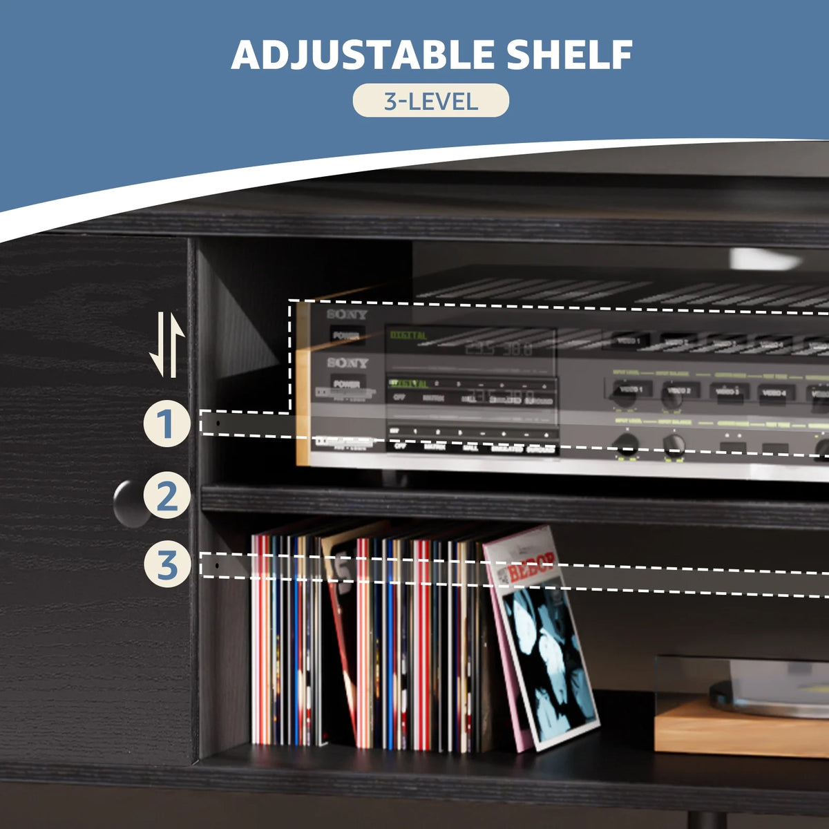 Modern TV Stand for 55 60 inch TV with Storage G68925