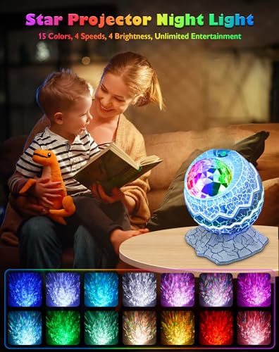 Galaxy Projector with White Noise, Bluetooth Speaker, Timer and Remote J777