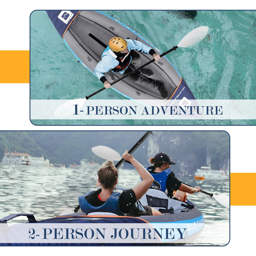 2 Person Inflatable Kayak Blue N916413