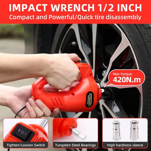 5 Ton 12V Electric Hydraulic Car Jack Kit X443