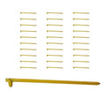 30 Pack Yellow 5/8 inch x 18 inch Hot Forged Tent Stake D67427
