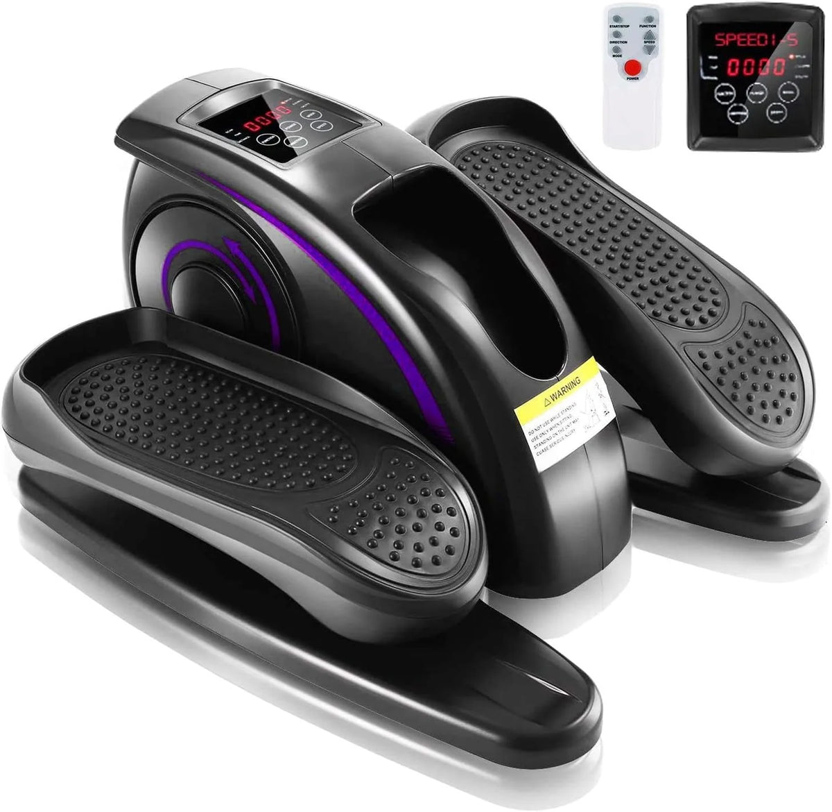 Under Desk Elliptical Machine Seated Pedal Exerciser with LCD Display E9646