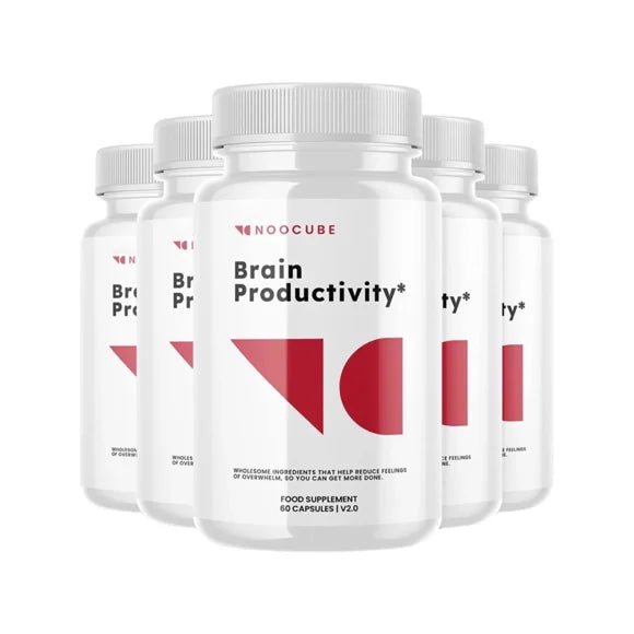 5-Pack Brain Productivity Pills, 300 Capsules U363164