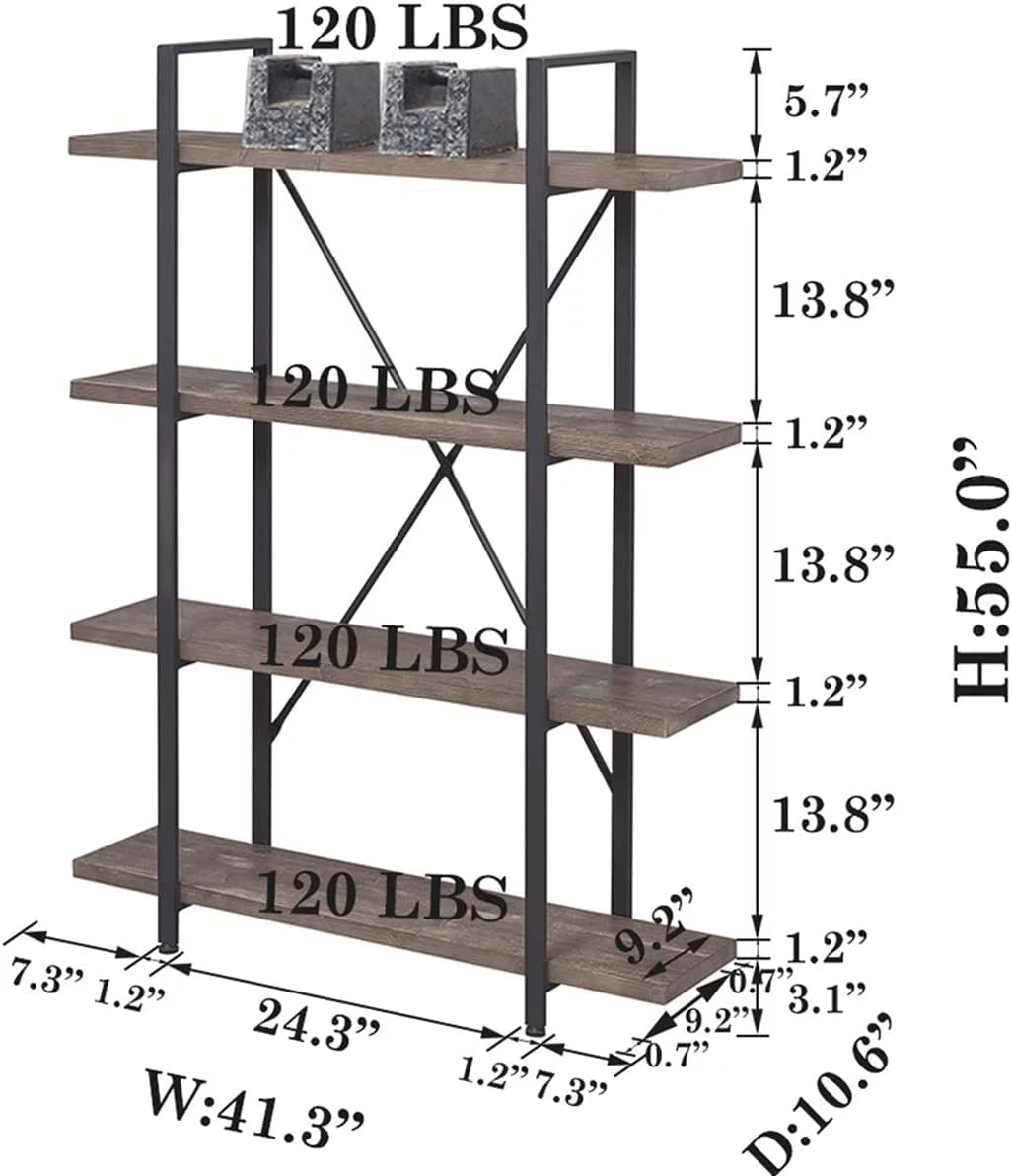 2 Tier Solid Wood Bookcase G1383