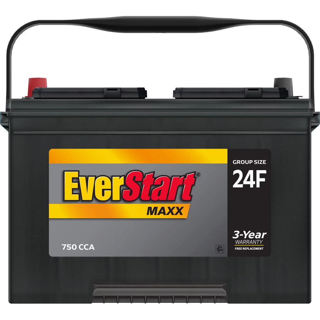 Lead Acid Automotive Battery, Group Size 24F 12 Volt, 750 CCA Y855