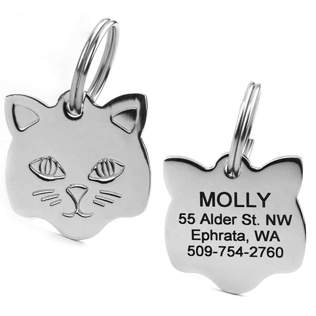 Stainless Steel Personalized Dog & Cat ID Tag J950808