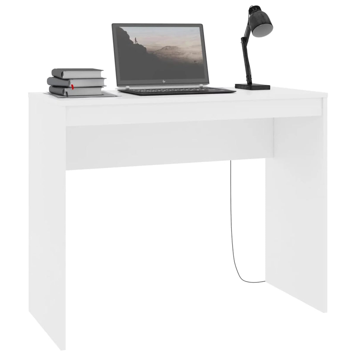 White Chipboard Computer Desk U69520