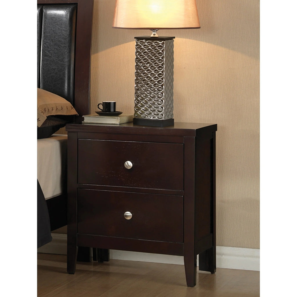 Cappuccino 2-drawer Wooden Nightstand X252995