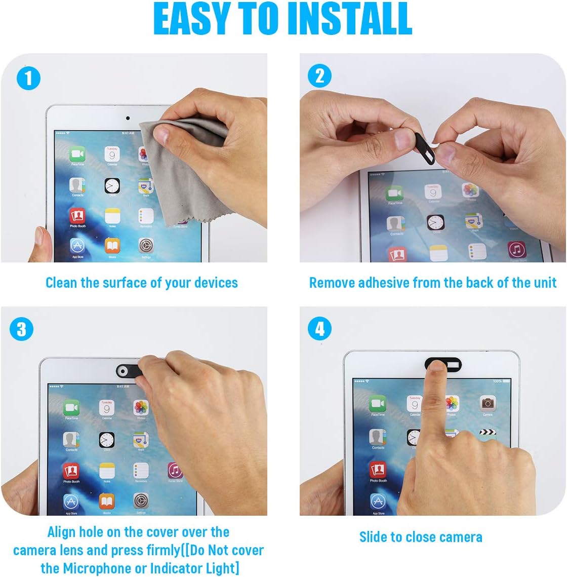 Webcam Cover Slide Ultra-Thin 6 Pack F1748