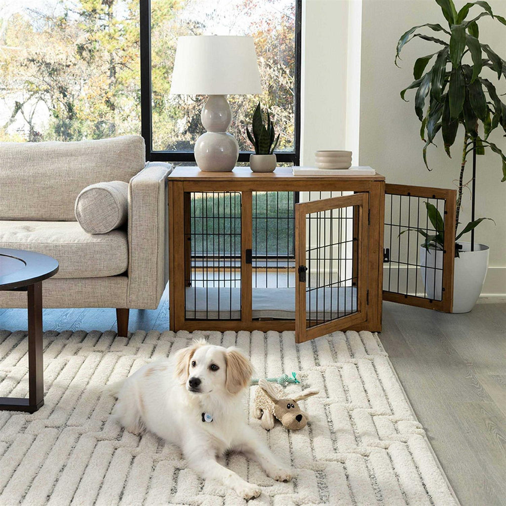 Furniture-Style Dog Crate with Double Doors O17292