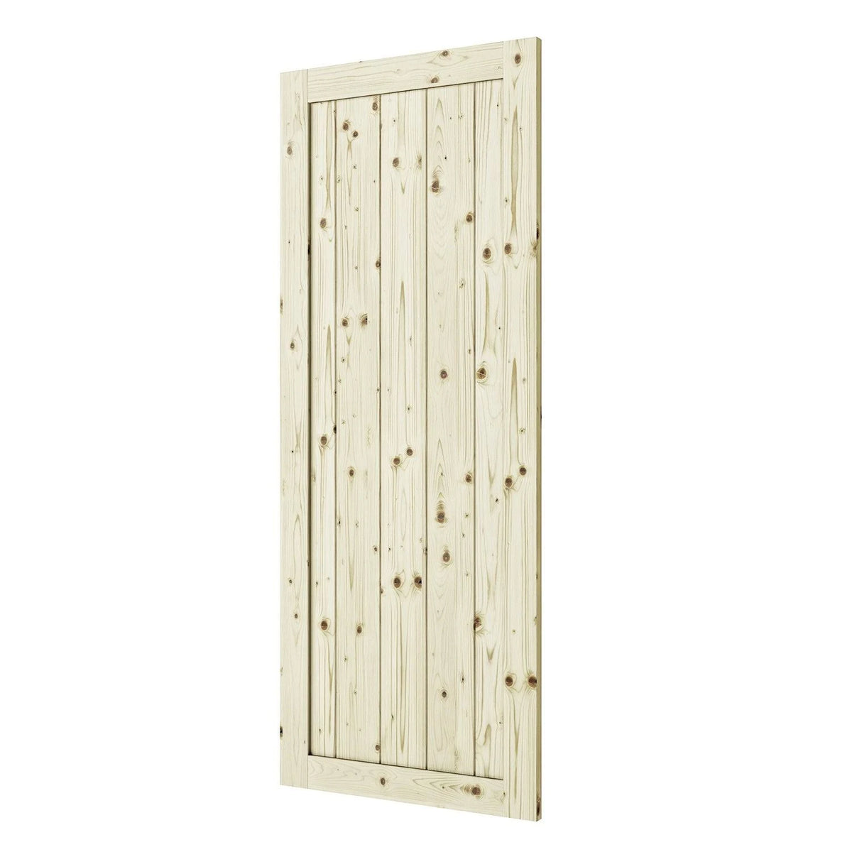 Rustic Unfinished Pine Barn Door Slab G78822
