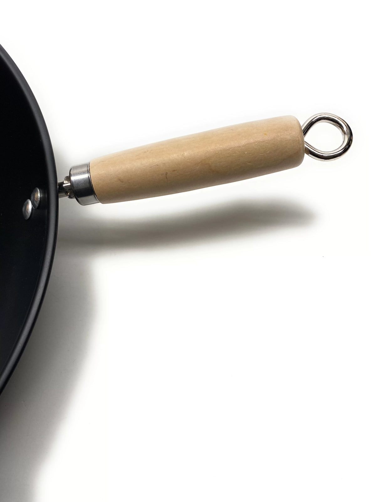 14" Non Stick Cast Wok with Wood Handle A3067