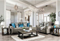 Gray Chenille Sofa and Loveseat C93920