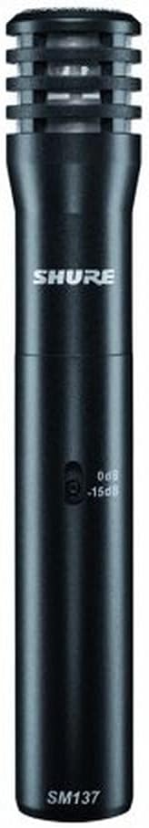 Cardioid Instrument Condenser Microphone with Thin Diaphragm, Low Self-Noise, Mic Clip and Zippered Pouch U318466