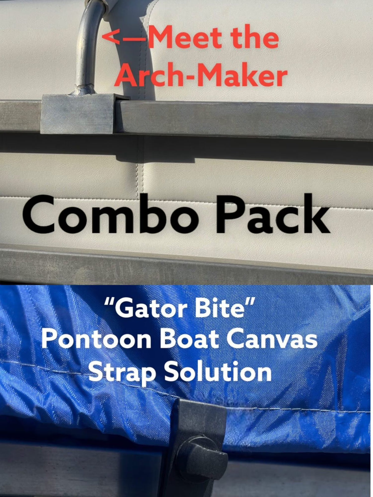 Pontoon Boat Canvas Solution Combo Pack with 12 Gator Bites O67020