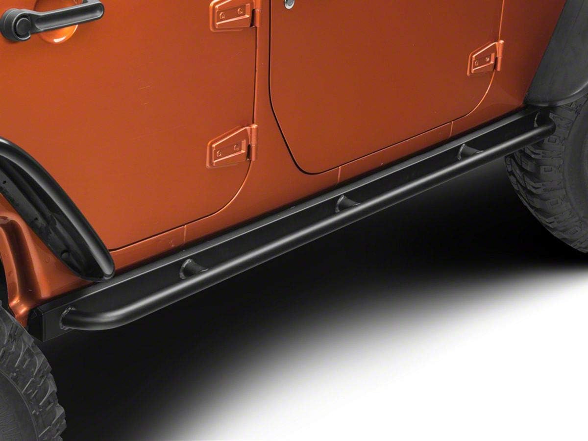 Textured Black Rubi Rails Compatible with 07-18 Jeep Wrangler JK 4-Door B83584