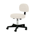 White Adjustable Rolling Drafting Chair N34180