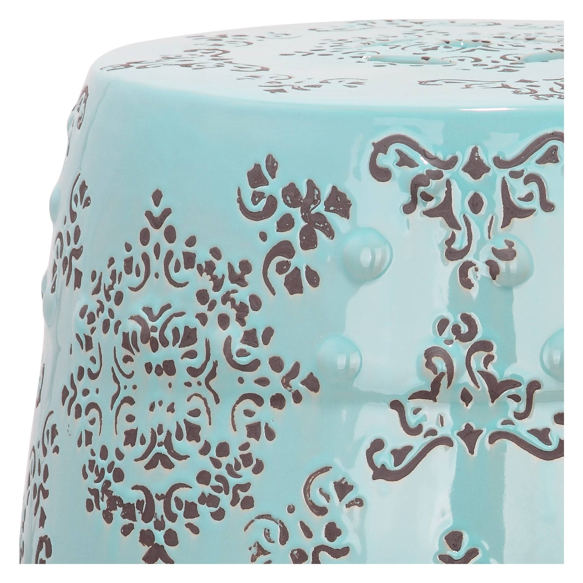 Blue Garden Stool A632