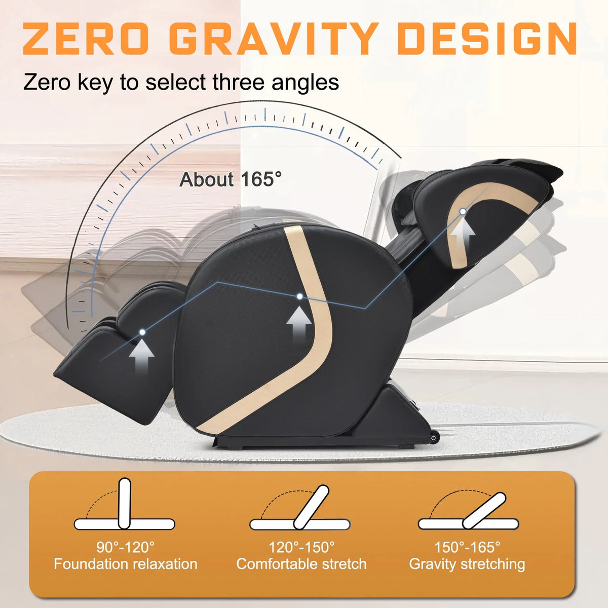 Small Zero Gravity Full Body Massage Chair with Heating and Airbags E126864