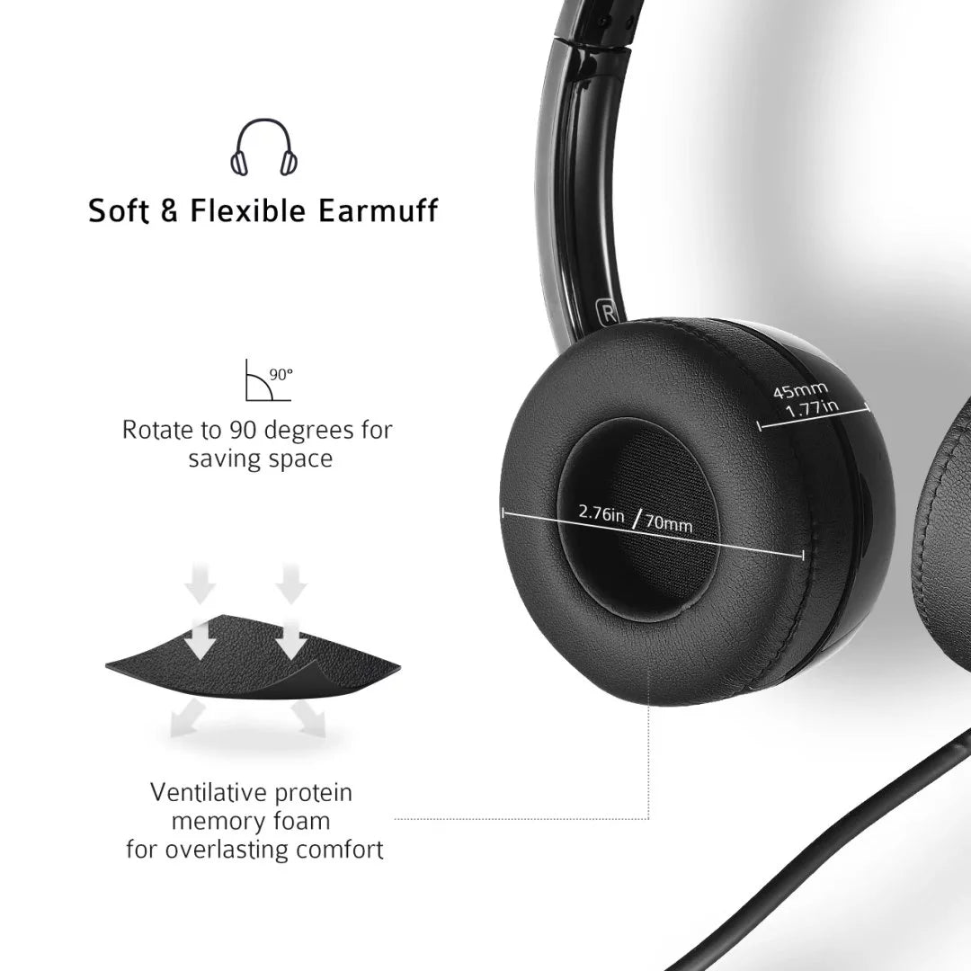 USB Computer Headset with Microphone Noise Cancelling L478