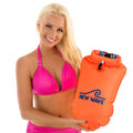 Swim Buoy Drybag for Open Water Swimmers, 20 Liter Orange PVC F876727