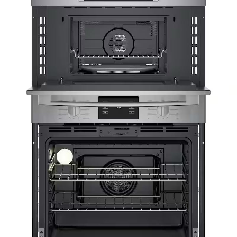 30 in. Double Electric Convection Wall Oven Microwave Stainless Steel E664