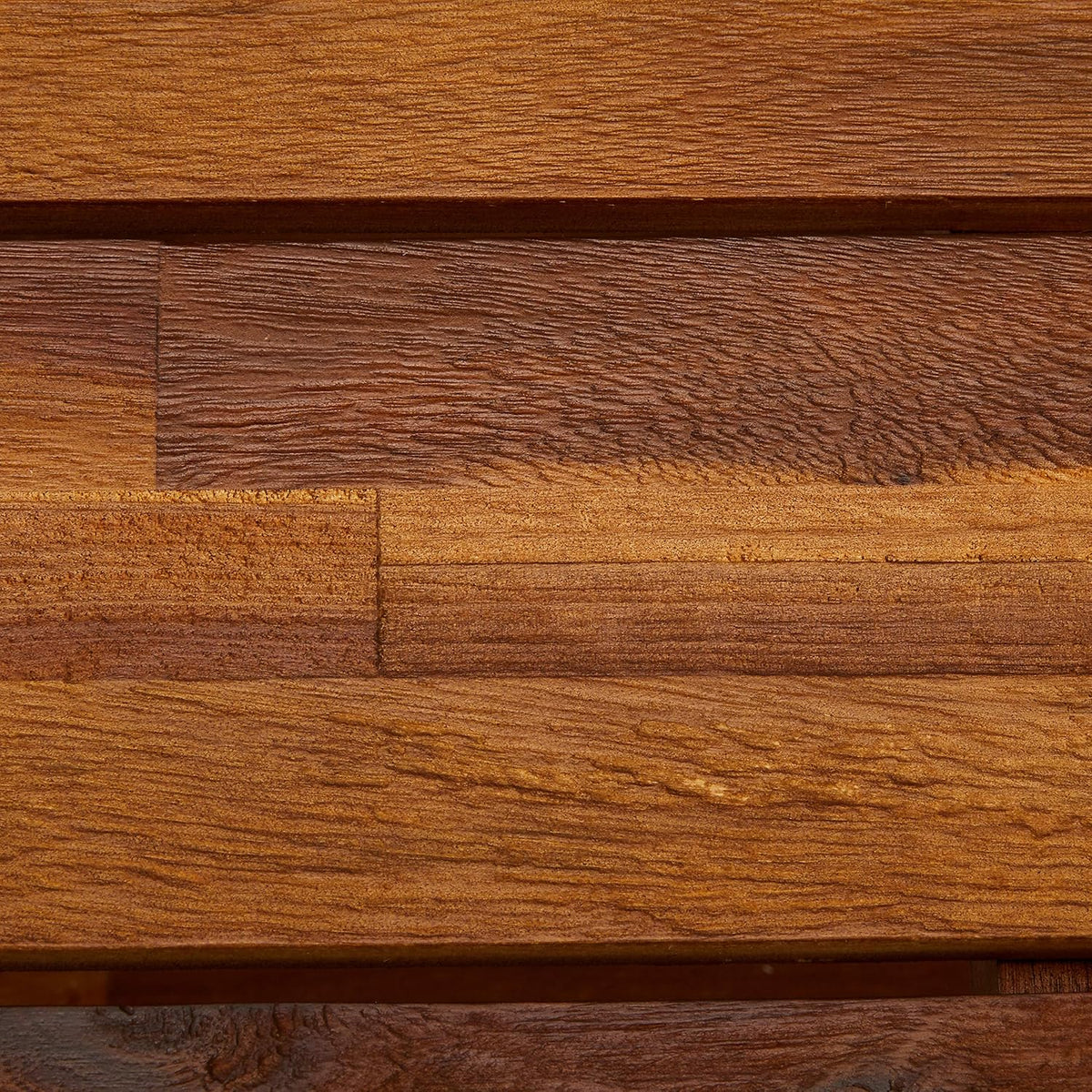 Teak Finish Acacia Wood Bench with Shelf T3771