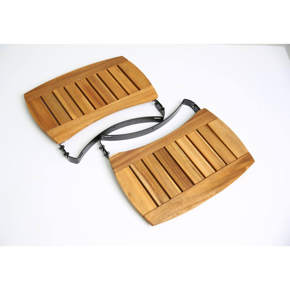 Medium Acacia Wood Side Shelves N29389