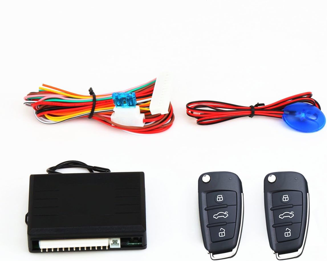 Car Alarm System Remote Central Kit Door Lock Keyless Entry System F86180