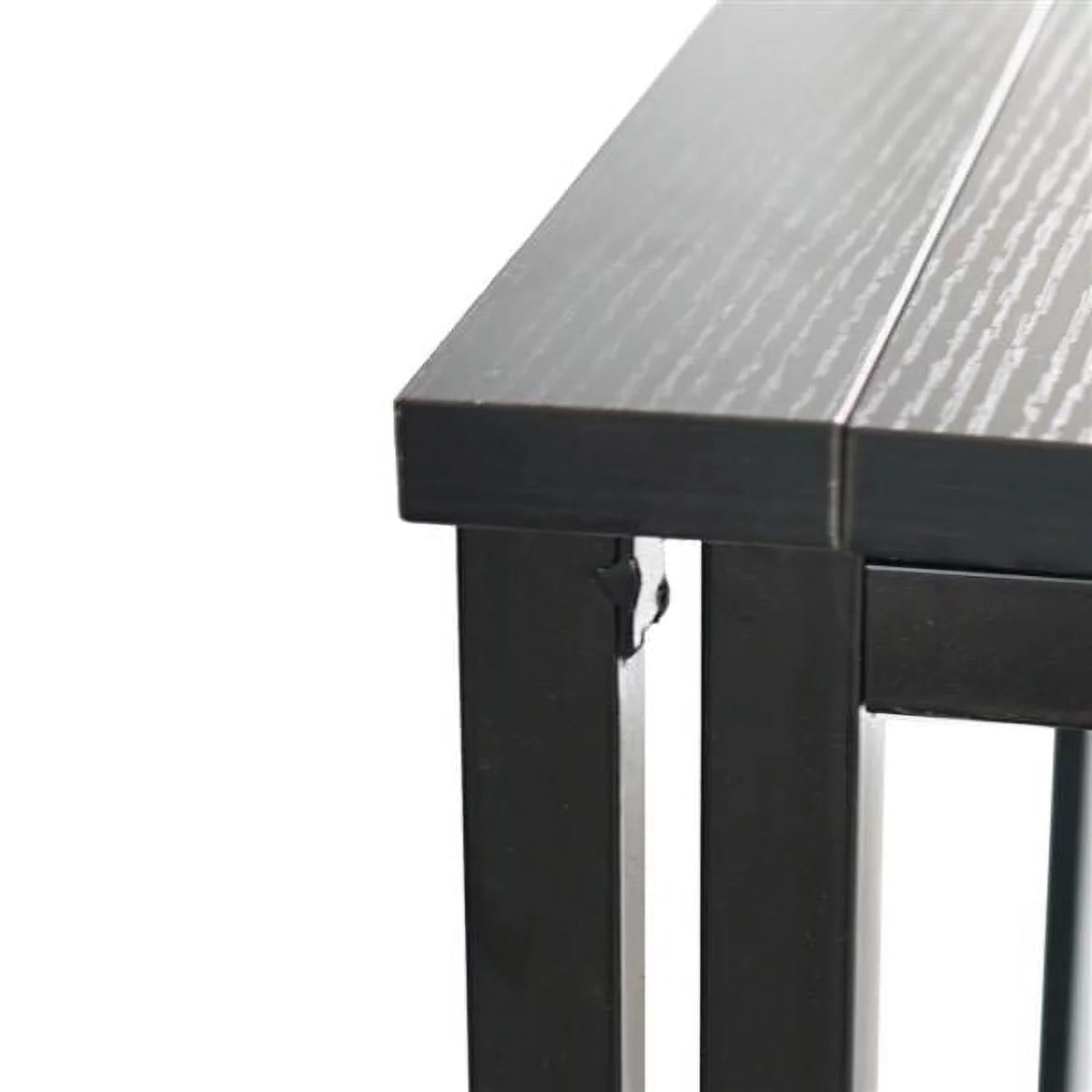 32" Black Folding Computer Desk Metal Frame A716569