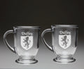 Glass Coffee Mugs Set of 2 Z1626