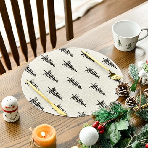 Green Christmas Placemats Set of 4 X59234