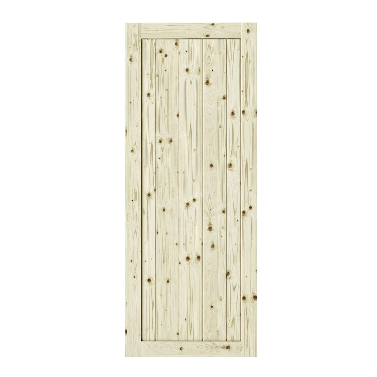 Rustic Unfinished Pine Barn Door Slab G78822