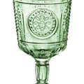 Set Of 4 Stemware Glasses 10.75 Oz. Crystal Glass Pastel Green S56871
